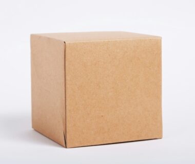 a brown box with a white background